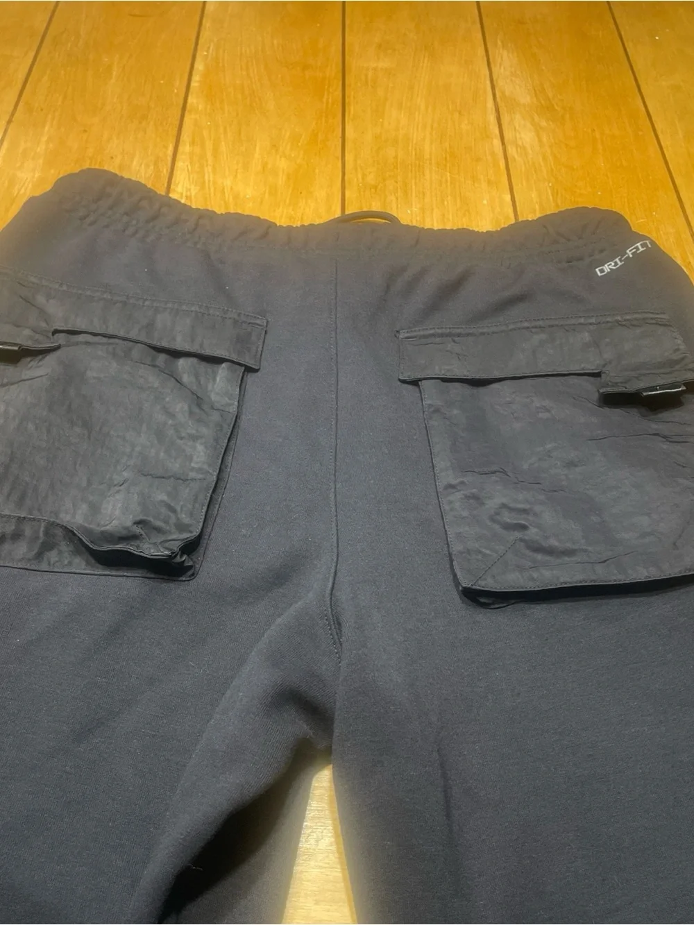 Air Jordan Dri Fit Zion Fleece Black Performance Joggers with Jumpman Large